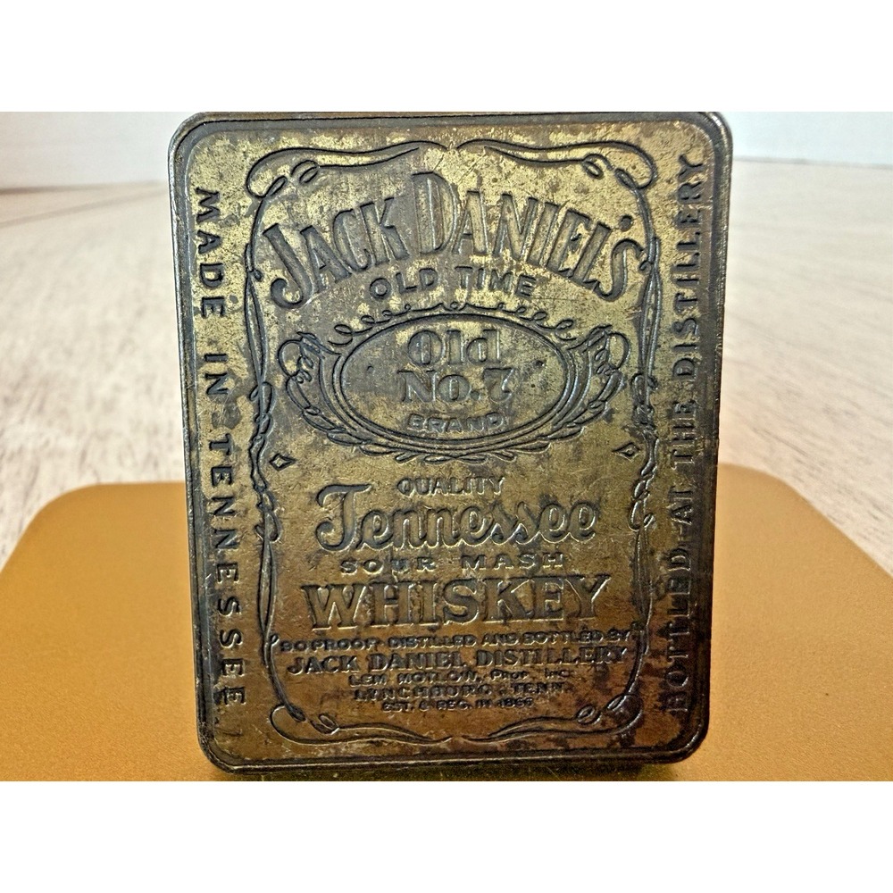 Vintage Jack Daniels Old No7 Tennessee Whiskey Solid Brass Belt Buckle Lynchburg